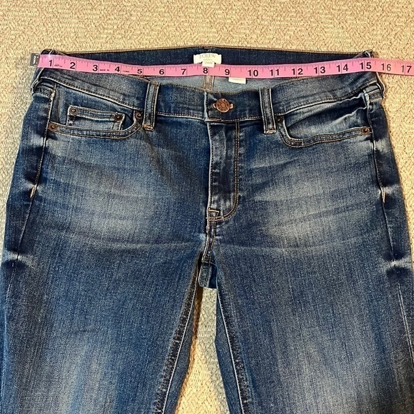 J. Crew Straight Stretch Blue Jeans - Picture 2 of 5
